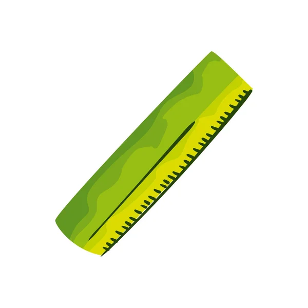 Flat Ruler Design White — Vettoriale Stock
