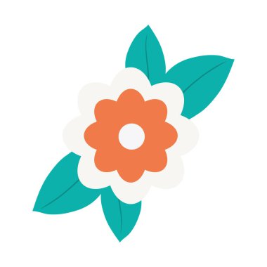 beyaz yerine renkli çiçek çizimi