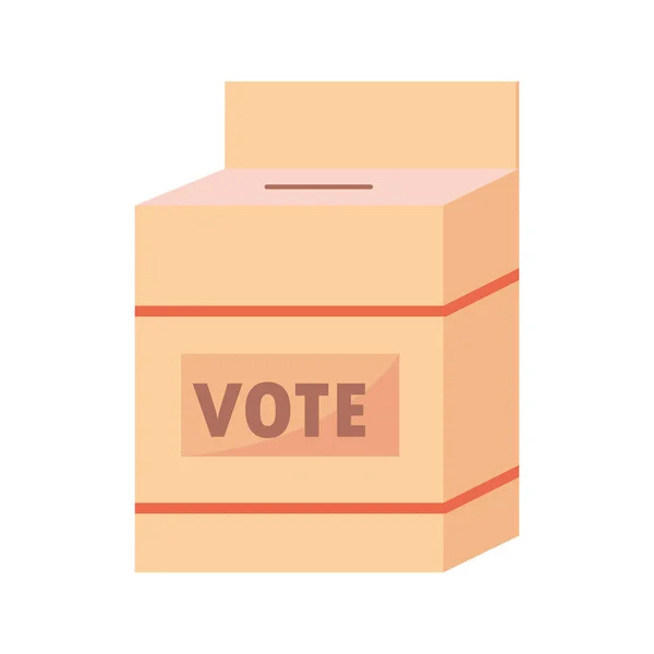 Vote Box Design White — ストックベクタ