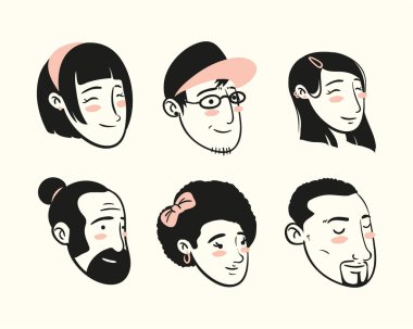 poster of six people faces