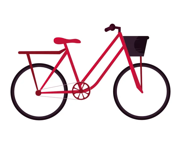 Red Bike Design White — Stock Vector
