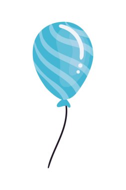 Beyaz yerine mavi balon tasarımı