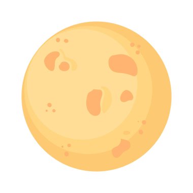 golden moon design over white