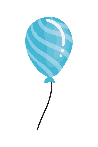Beyaz Yerine Mavi Balon Tasarımı — Stok Vektör