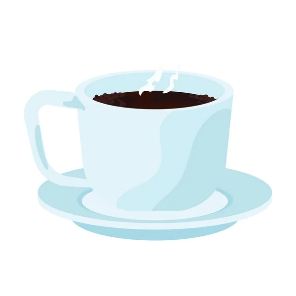 Bright Coffee Cup White — Archivo Imágenes Vectoriales