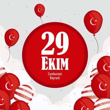turkey ekim cartel with balloons