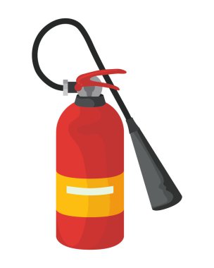 red extinguisher design over white