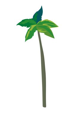 Beyaz üzerine uzun avuç içi tasarımı