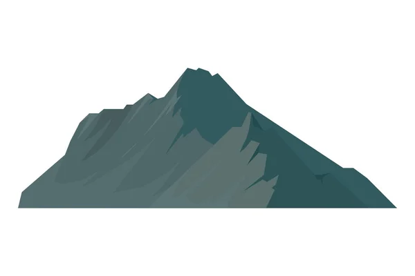 Πράσινο Σχεδιασμό Βουνό Πάνω Από Λευκό — Διανυσματικό Αρχείο