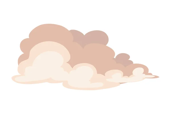 Big Cloud Design White — Stock Vector