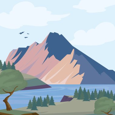 cartel of wonderland with a montain