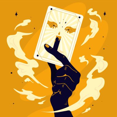 poster of tarot with a card