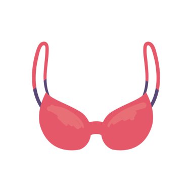 flat pink bra over white