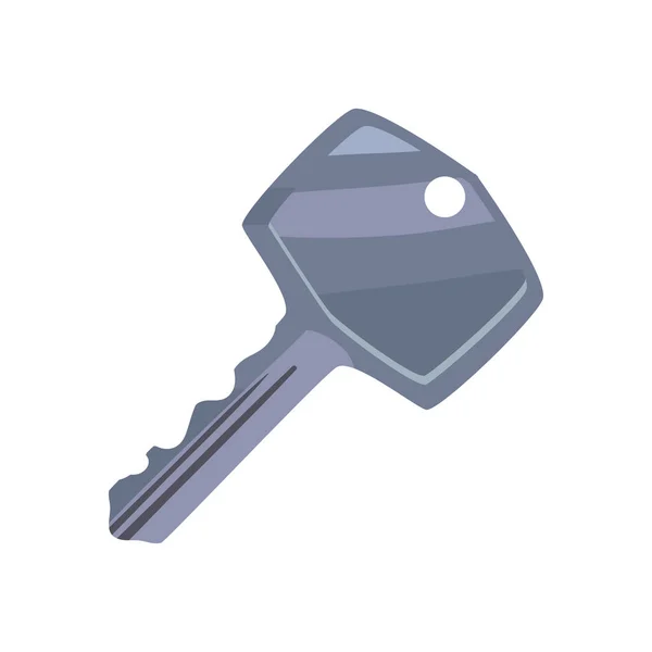 Flat Gray Key White — Image vectorielle