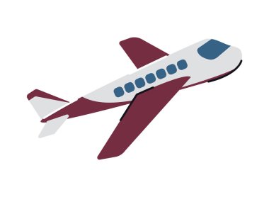 airplane flying icon on white background