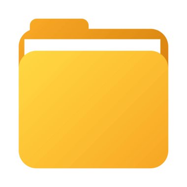 beyaz arkaplanda dosya dizini simgesi