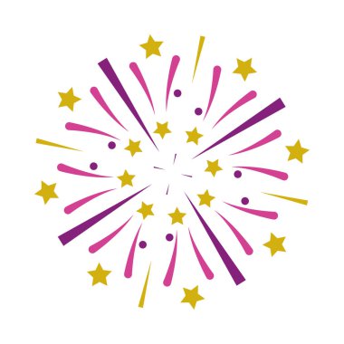 fireworks burst icon on white background
