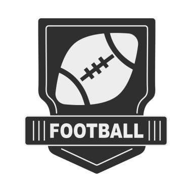 sport badge with football ball