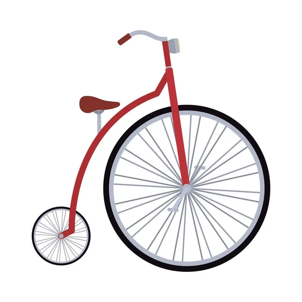 Penny Farthing Bike Белом Фоне — стоковый вектор