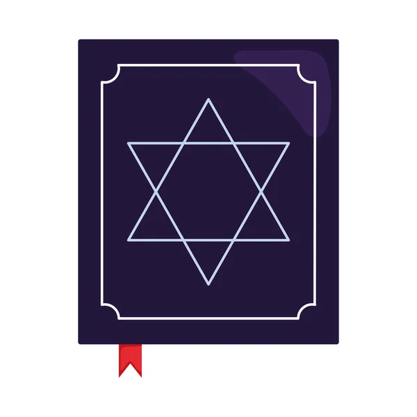 Torah Icon White Background — Stock vektor