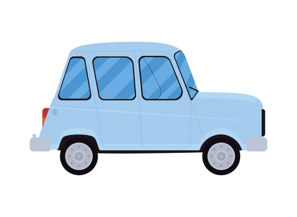 Blue Car Icon White Background — Stock Vector