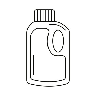 laundry bottle on white background