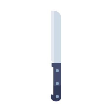 bread knife icon on white background