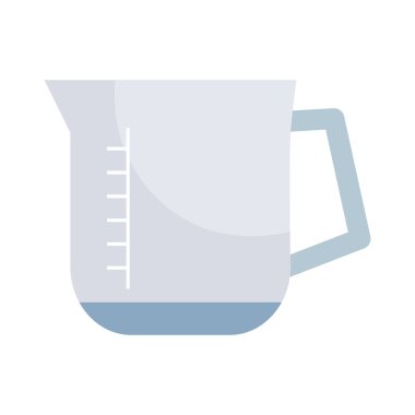 measuring jug icon on white background