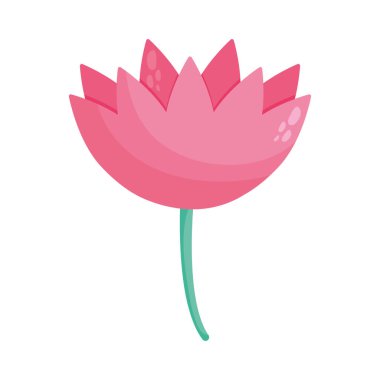 lotus flower icon on white backgorund