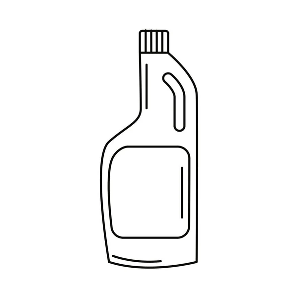 Detergent Bottle Icon White Background — Vettoriale Stock