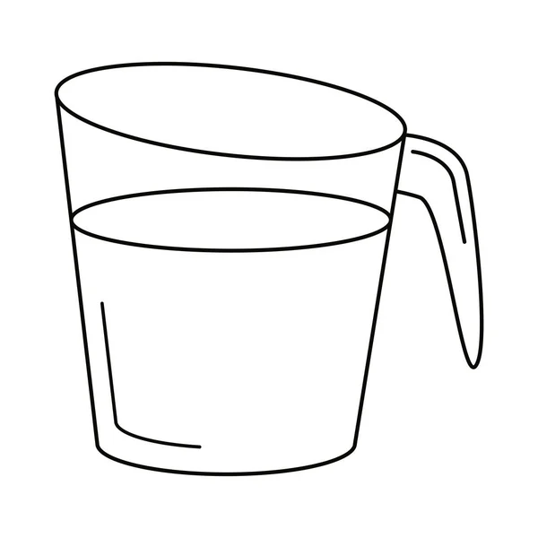 Jug Icon White Background — Image vectorielle