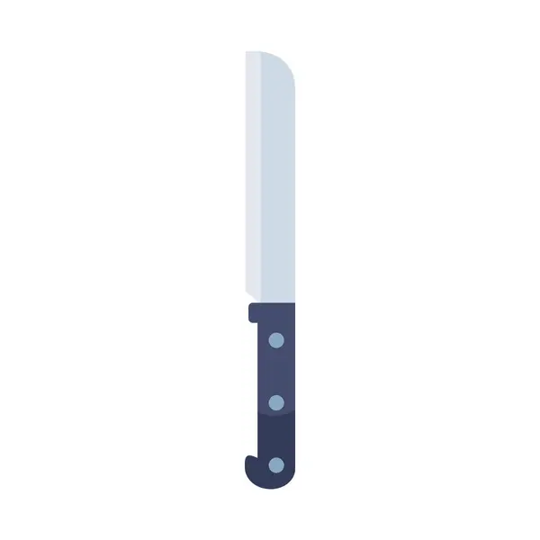 Bread Knife Icon White Background — Vetor de Stock
