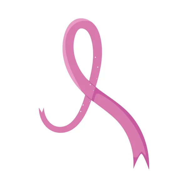 Σχεδιασμός Κορδέλα Ευαισθητοποίησης Για Τον Καρκίνο Του Μαστού — Διανυσματικό Αρχείο