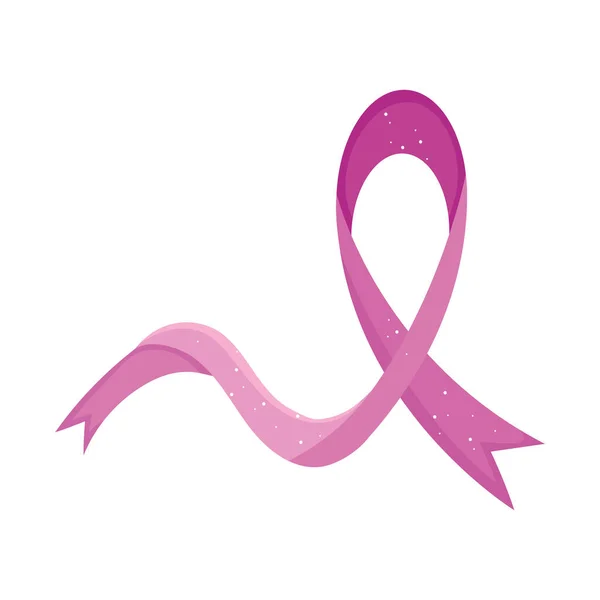 Καρκίνος Του Μαστού Ευαισθητοποίηση Κορδέλα Εικονίδιο — Διανυσματικό Αρχείο