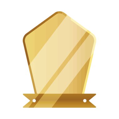 decorative golden insignia on white background