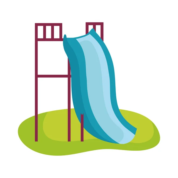 Playground Slide Icon White Background — Vetor de Stock