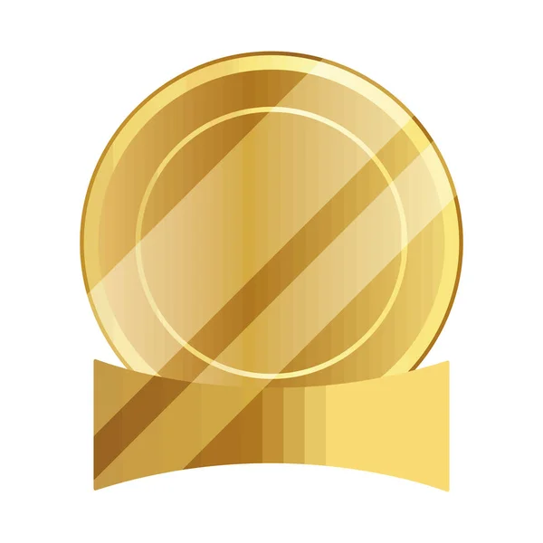 Decorative Gold Element White Background — Wektor stockowy