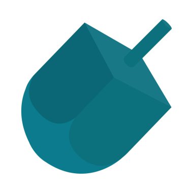 jewish dreidel icon on white background
