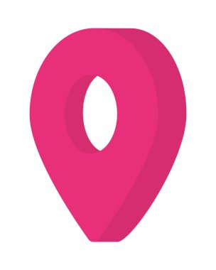location pointer icon flat isolated