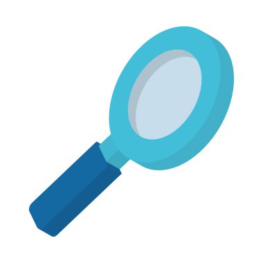 Büyüteç simgesi izole edildi