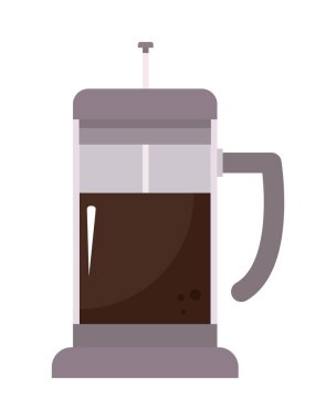 Kahve baskı ikonu izole edildi