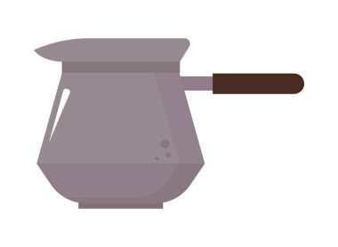 Türk kahvesi pot simgesi izole