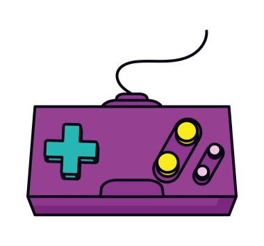 control game retro futuristic icon isolated