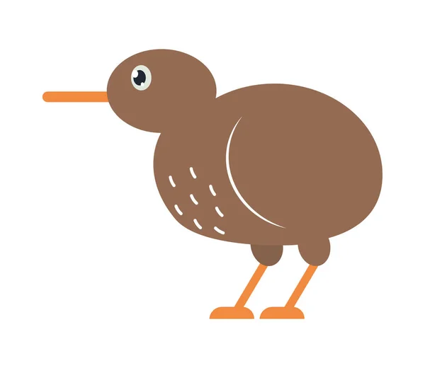 Cute Bird Icon White Background — 스톡 벡터