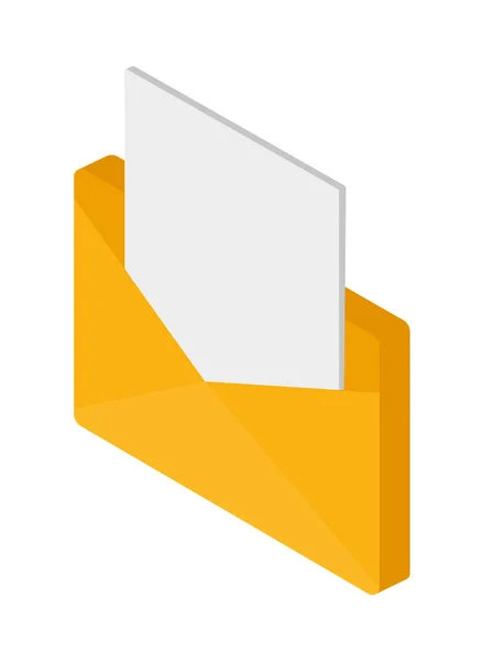 Email Marketing Icon White Background — Stockvektor