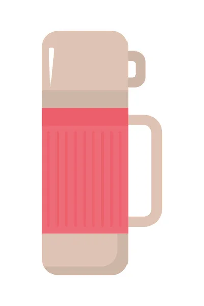 Thermos Coffee Icon Isolated — Archivo Imágenes Vectoriales