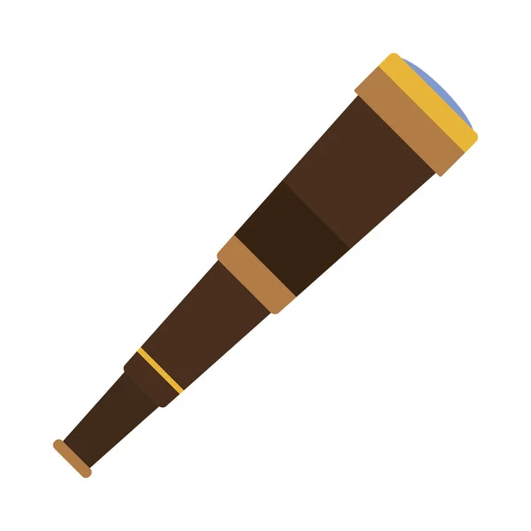 Vintage Telescope Icon Isolated Vector — Stockový vektor