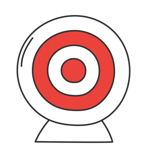 Target Icon White Background — Stock Vector