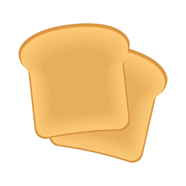 Loaf Bread Food Icon Isolated — ストックベクタ