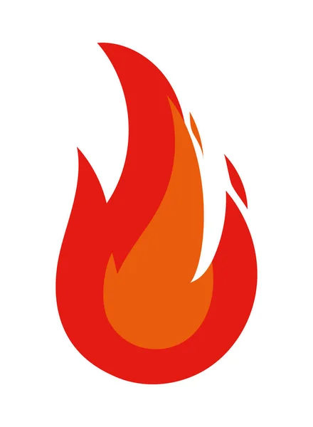 Fire Icon Isolated Vector Design — Stock Vector